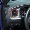 Orange Dashboard Air Conditioner Vent Outlet Trim Ring For Dodge Charger 2011+