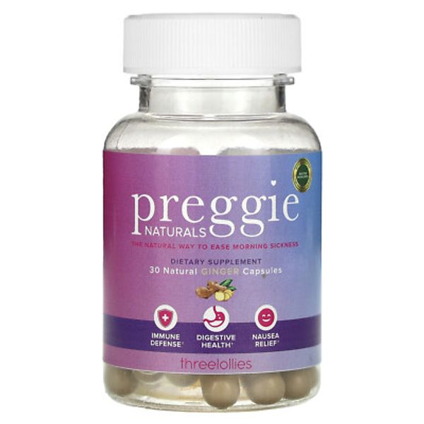 Natural Ginger, 1,000 mg, 30 Capsules (500 mg per Capsule)