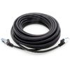 1aTTack.de Patch cable - 10m Ethernet, network, LAN cable CAT6a (for gigabit networks, routers, switches, modems with RJ45 input - black)