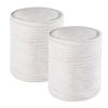 Frcolor Cotton Puff Cosmetic Cotton, Round, 3 Layers, Cotton Pad, Makeup Remover, Face Wiping, For Travel, Business Trips, Commercial Use, Set of 200