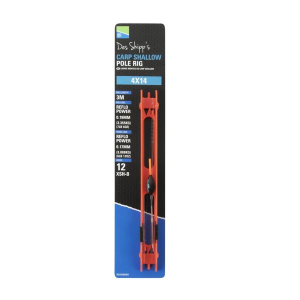 Preston Innovations Carp Shallow Pole Rig: 4x12
