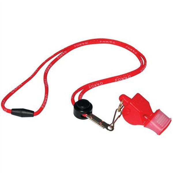 Fox 40 Sonik Blast CMG Whistle with Lanyard, Red