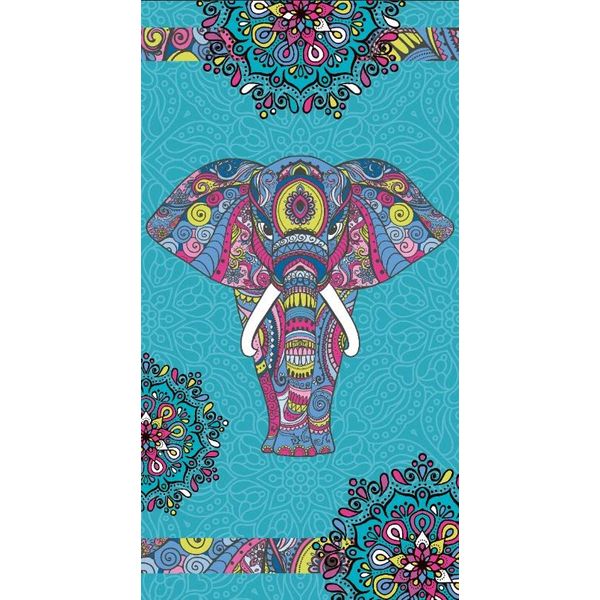 Miracle Home. Elephant Microfibre Towel, 100% Polyester, 95 x 175 cm. 11828