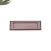 Infinity Decor Aged Bronze Georgian Style 10” Solid Brass Sprung Letter Box Postal Plate for Front Door