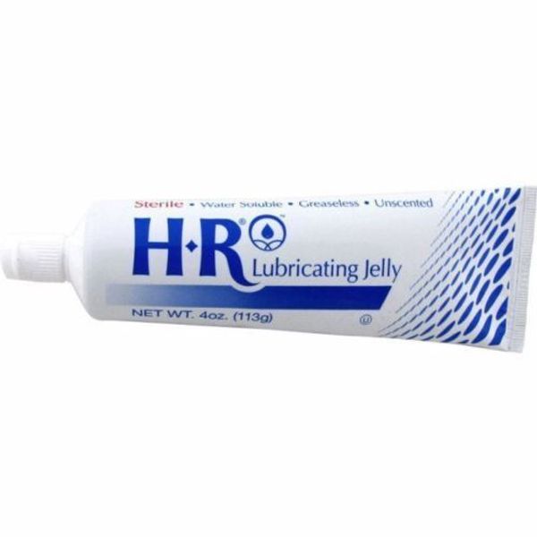 HR Water Soluble Lubricating Lube Jelly 4oz Fliptop Tube, Sterile #201 Exp 11/26