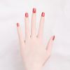 24 Pcs Removable Solid Color Nail Tips Deep Fox Solid Color Nail Tips