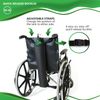 NYOrtho Oxygen Tank Holder for Wheelchair - E Cylinder Transport Bag Adjustable Straps Easy to Clean, Heavy Duty, Waterproof Standard Wheelchair Size