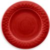 Crackle Glaze Red - Melamine/Plastic Side/Salad Plates Set for 1