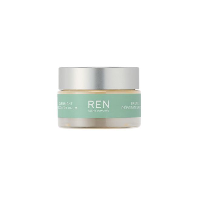 REN Clean Skincare - Evercalm™ Mini Overnight Recovery Balm - Skin Barrier Repairing In-Sleep Face Balm for Dry, Damaged & Sensitive Skin, Cruelty-Free