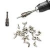 Yoliko 1/4" Wing Nut Driver Wing Nut Drill Bit Socket Wrenches 1/4 inch Hexagon Head Drill Driver Bits for Panel Nuts Screws Eye C Hook Bolt
