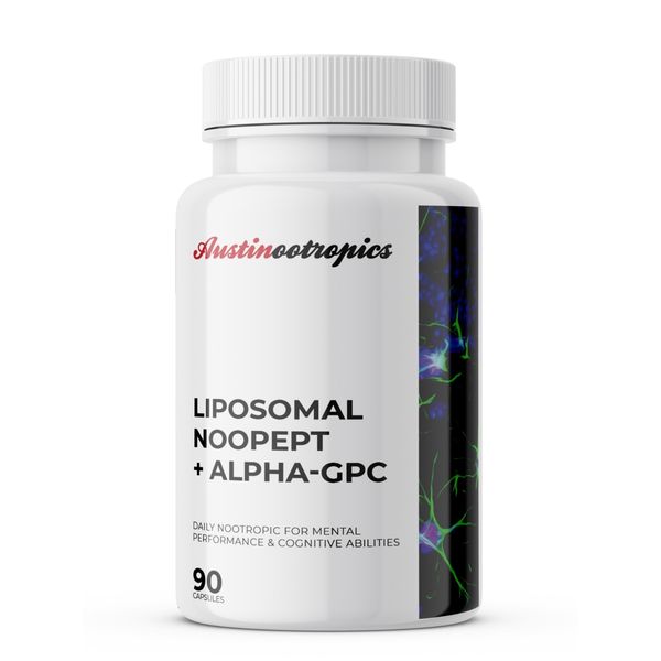 Liposomal Noopept + ALPHA-GPC Stack 90 Premium Capsules