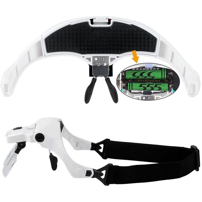 Magnifying glasses with LED lighting 1.0x, 1.5x, 2.0x, 2.5x, 3.5x