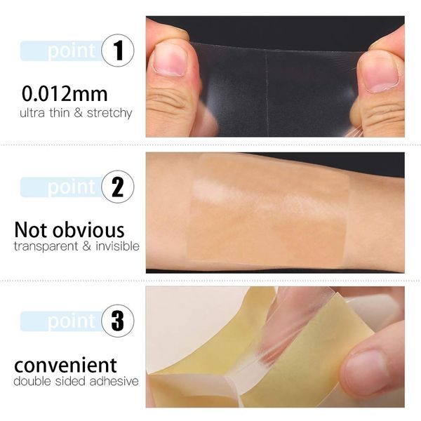 Disposable Armpit Pad, 1 Roll Waterproof Sweat Prevention Pads Transparent Ultra-thin Underarm Dry Antiperspirant Sticker Ideal for Men Women Kids