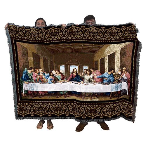 Pure Country Weavers The Last Supper Blanket by Leonardo da Vinci - Religious Gift Tapestry Throw Woven from Cotton - Made in The USA (72x54)