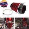 Red 3inch 76mm High Flow Inlet Dry Air Filter Cold Air Intake Cone Replacement