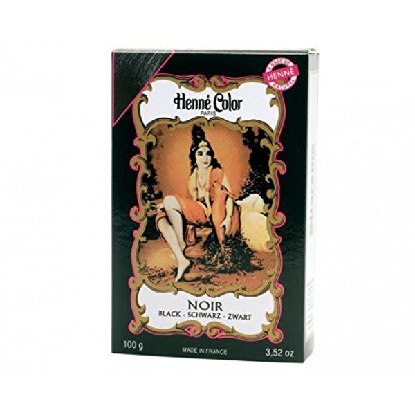 HENNE COLOR Henna Hair Dye Powder Black 100g (PACK OF 3)