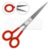 Hair Cutting Shears Barber Scissors 7" Ultra Sharp Red PVC Handle German Grade