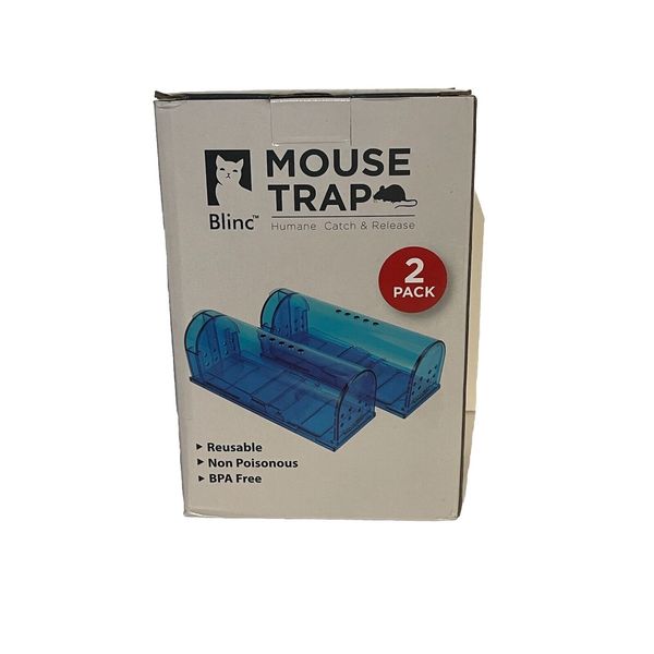 Blinc Humane Mouse Trap, Catch and Release Mouse Traps, Pet Safe, Reusable