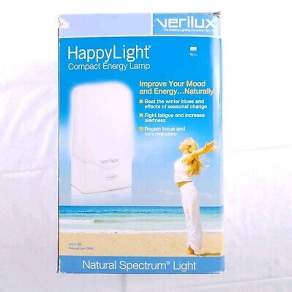 Verilux Happy Light 2500  Compact Energy Lamp VT01-SB New Open Box