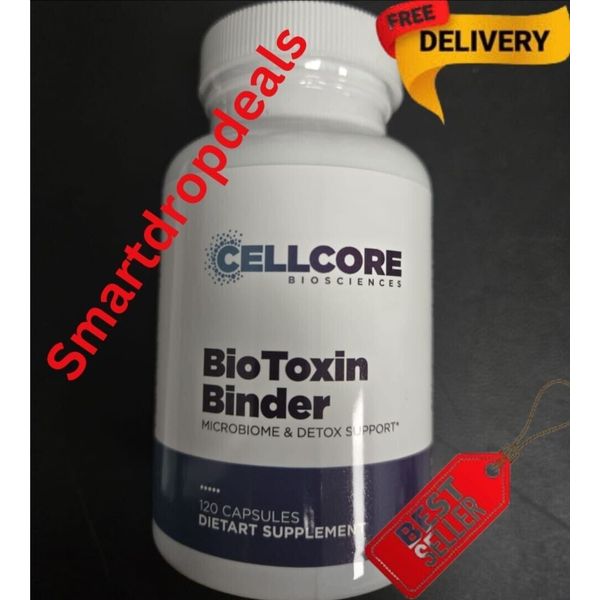 Cellcore Biotoxin Binder, Microbiome & Detox Support, 120 Capsules Exp: 2026