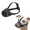 Aomhrek Adjustable Dog Muzzle - Soft, Breathable, Prevents Biting & Barking - XS (Black)