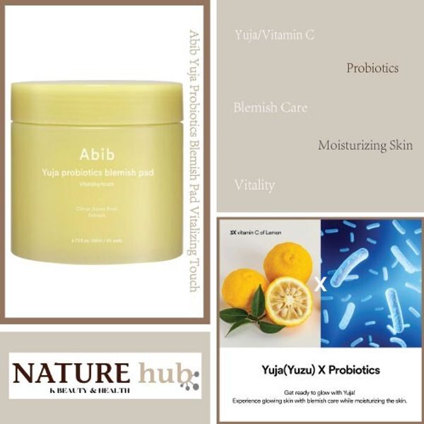 Abib Yuja Probiotics Blemish Pad Vitalizing Touch 60 Pads