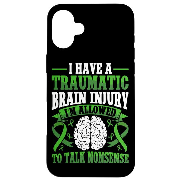Traumatic Brain Injury Warrior TBI Case for iPhone 16 Plus