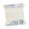 Power Cord No.4 w/needle White 2m Qty 1