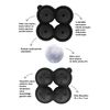 KOOPMAN Ice Cube Mould 4 Balls – 16 x 15 x 7 cm