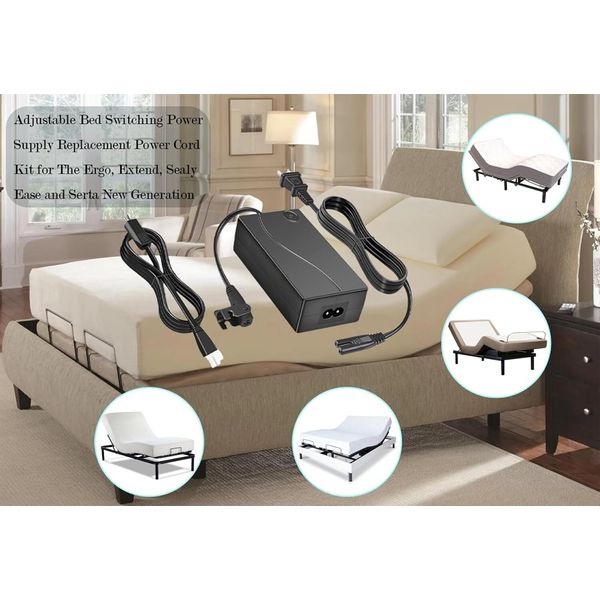 Ergo Adjustable Bed Base 3 Piece Switching Power Supply Adapter Kit 29V 2A