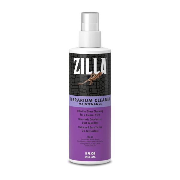 Zilla Terrarium Cleaner, For Glass, Acrylic, Hard Surfaces and More, Anti-Static Dust Control