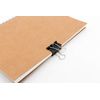 100PCS Black Binder Clips Assorted Sizes Paper Clamps Set