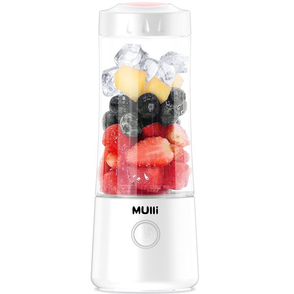 Mulli Portable Juicer, Rechargeable Small Mixer, Multi-Purpose Vegetables, Fruits, Weaning Food, Ice, Nutrition Replenishment, Easy to Clean, Easy Operation, Type-c Charging Port, Linkage Switch