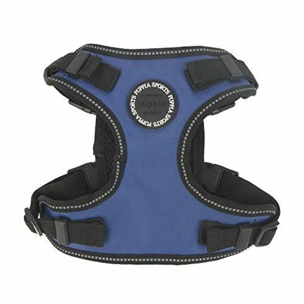 Puppia PLRA-HF9323-RB-S Royal Blue Trek Safety Harness F Pet-Vest-Harnesses, Sma