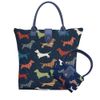 Signare Tapestry Tote Bag, Foldable Design 18 different patterns (FOLD) (Dachshund)