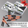 Professional 10-Pack 8 Point Torx Star & Double Square Bit Set - Premium S2 Allo