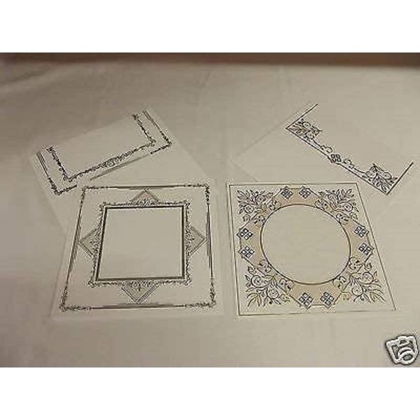 Embossing Cards with Envelopes, Gold and Silver Pack ' F '