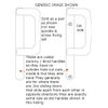 Mila Inline Patio Door Handle Pair 109mm Screw Fix White Blank