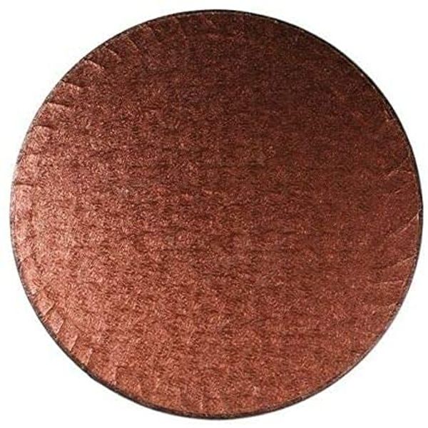 EliteKoopers 14 Inch Brown Round Shape Double Thickness Cake Board (2 Pcs)