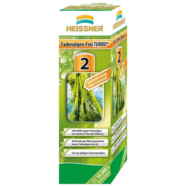 Unbekannt Heissner TZ 733-00 Thread Algae Free Turbo 1000 ml for 20000 L Clean Clear Water