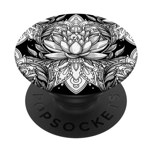 White Lotus phone stand for your mobile PopSockets PopGrip: Swappable Grip for Phones & Tablets