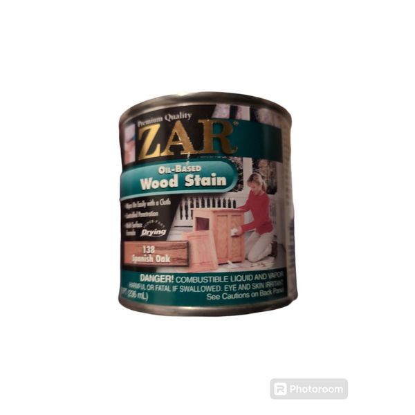 Zar Spanish Oak 138 102 Pint Oil-Based Interior Wood Stain Discontinued Half