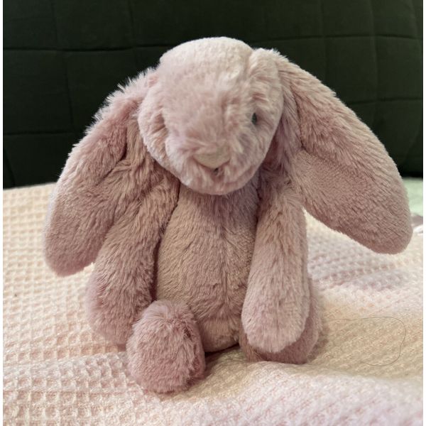 TINY PINK JELLYCAT BASHFUL BUNNY BABY SOOTHER 7”