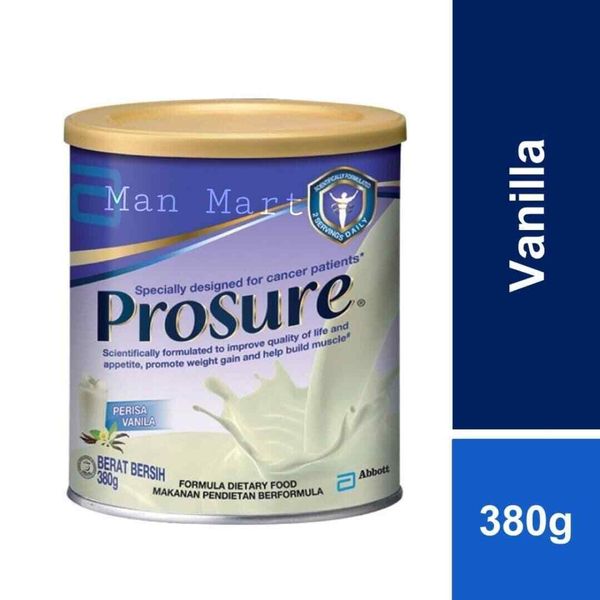 Abbott Prosure Milk (High Protein, Prebiotic & EPA) Vanilla Flavor 380g