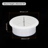 sourcing map 10pcs Cable Hose Snap Bushing Grommet Protector 50mm Mount Dia White Plastic Cable Snap Locking Bushing Grommet