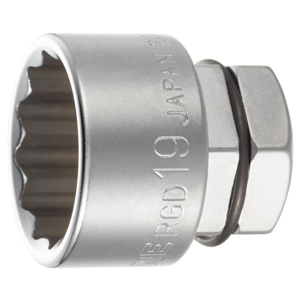 TONE Socket (12 Angles for Glasses Wrench) RGD-19 Double Side Width 0.7 inches (19 mm)