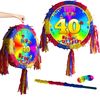 Number 40 Birthday Pinata with stick