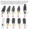 sourcing map 5Pcs 5.5x2.5mm DC Power Jack Plug Adapter Connector for LED Strip CCTV Camera Cable Wire Ends