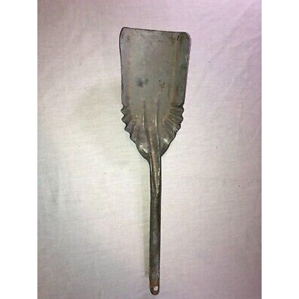 Vintage Galvanized Shovel Ash Coal Pot Belly Stove Fireplace Shovel Rustic