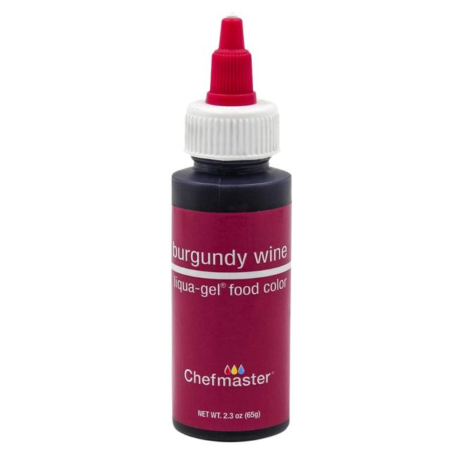 Chef Master Likuagel, Burgundy (2.2 oz (65 g), Coloring Agent, Food Pigment, Red